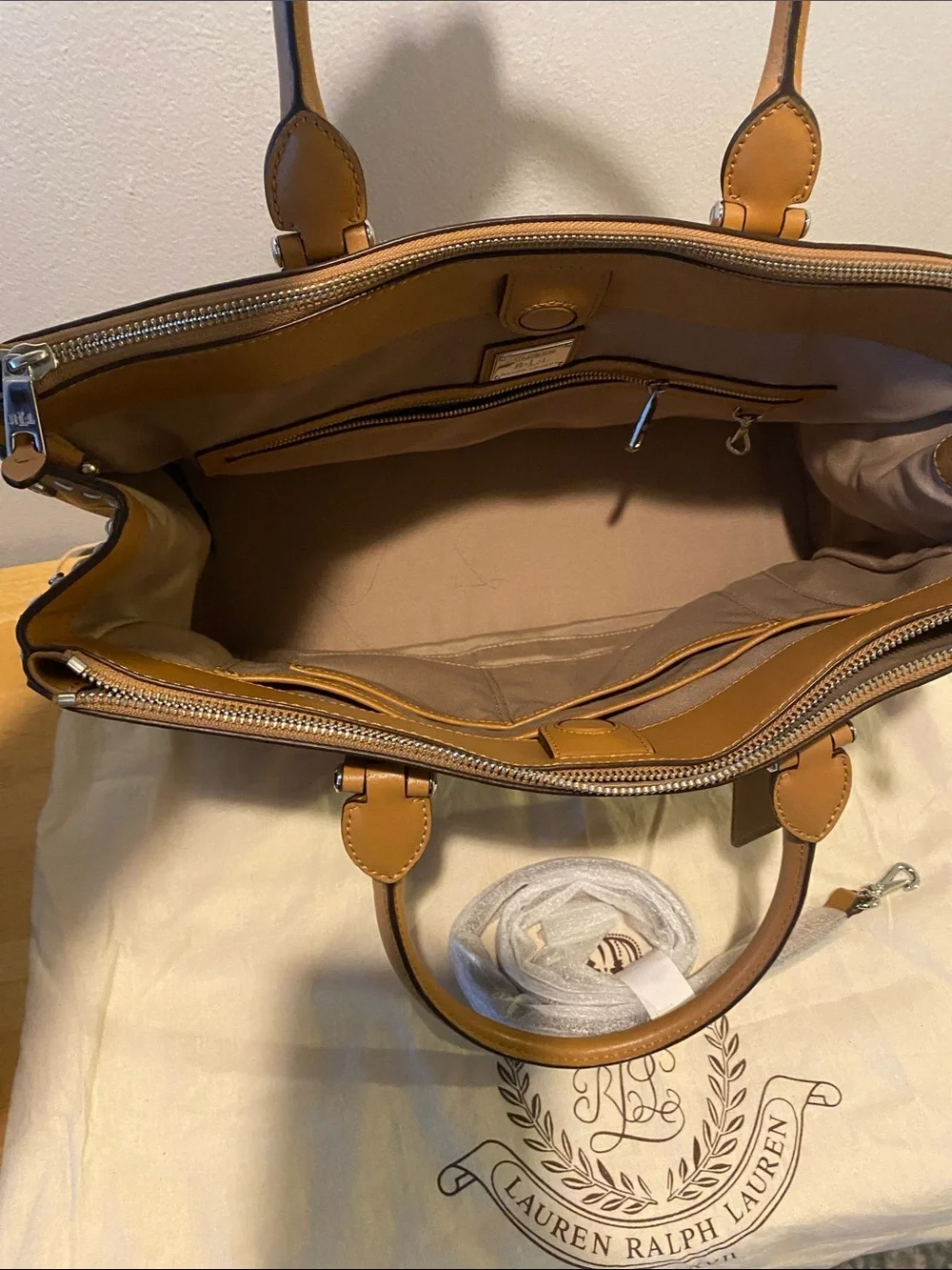 Ralph Lauren structured satchel